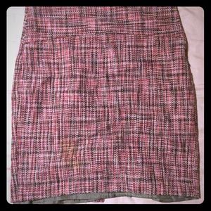 The Limited pink and brown pencil skirt, size 6